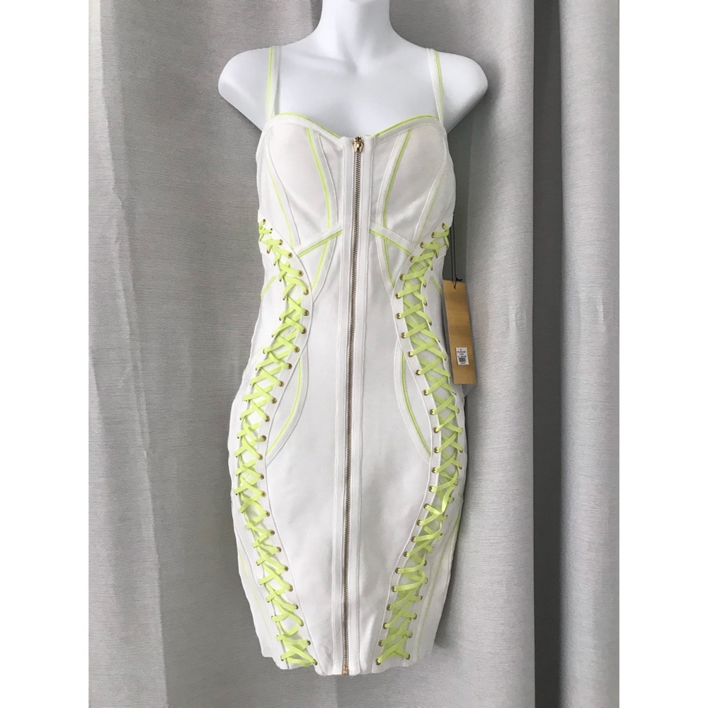 Banded dress knee length